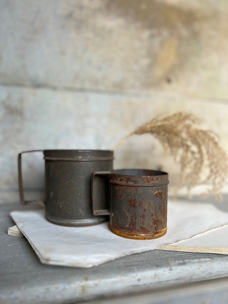 Rustic French Measure Tankards