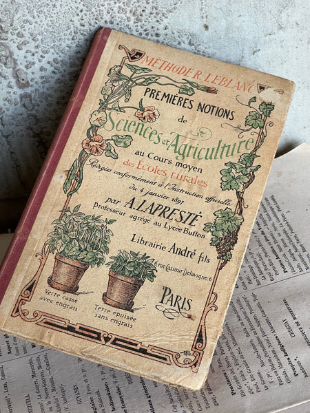 Antique Science and agriculture french book