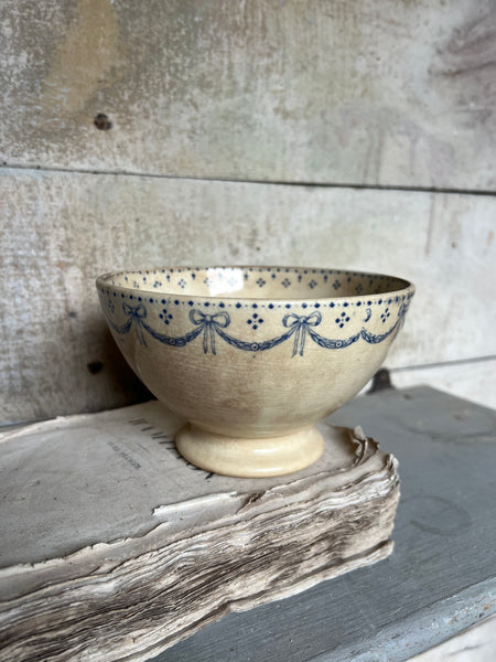 French Buttery Transferware Cafe Au Lait Bowl