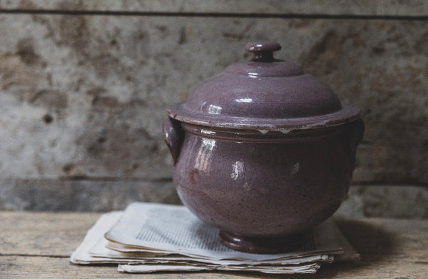Gorgeous Lidded French Antique Pot
