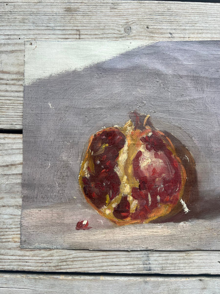 Beautiful Vintage Pomegranate Painting on Canvas
