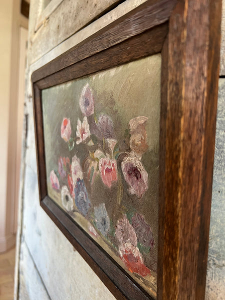 Framed French Vintage Painting