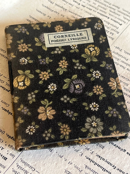 Miniature Fabric French Book