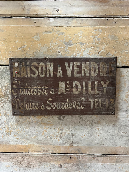 Vintage House for Sale Sign