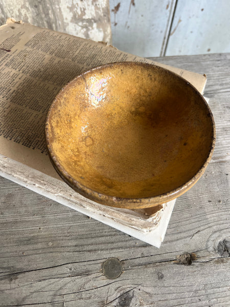Antique Small Earthenware Bowl from Provence
