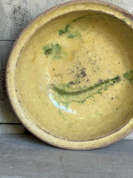 Antique Earthenware Bowl from Provence