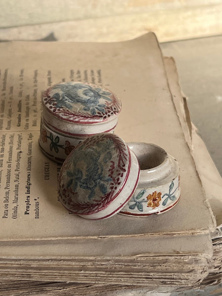 Sweet Vintage Hand Painted Pots