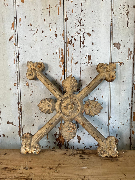 Large Vintage Decorative Metal Cross