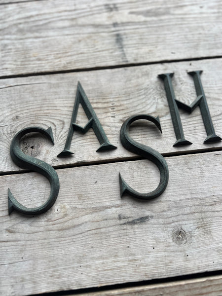 Vintage French Metal Letters