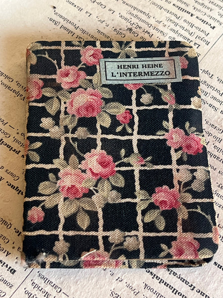 Miniature Fabric French Book
