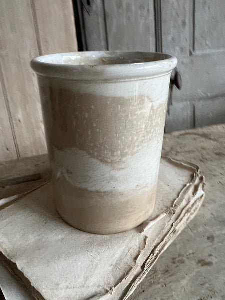 French Creil Et Montereau Crazed Pot