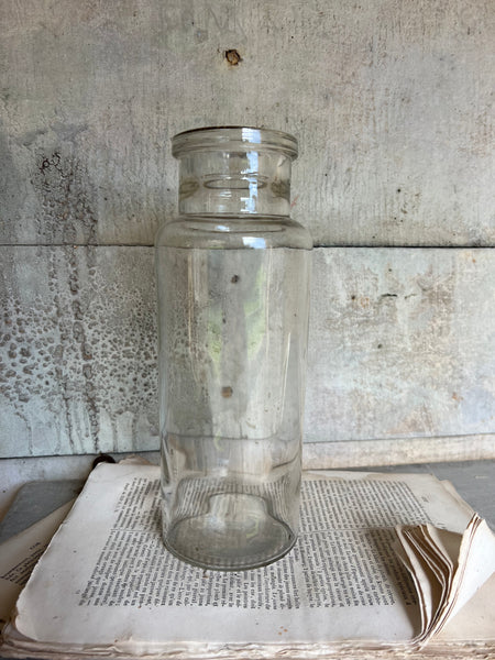 French Vintage Glass Preserves Jar