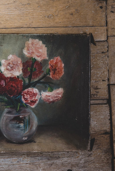 Floral Oil Painting on Canvas