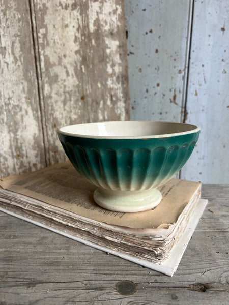 Large French Vintage Ombre Cafe au Lait