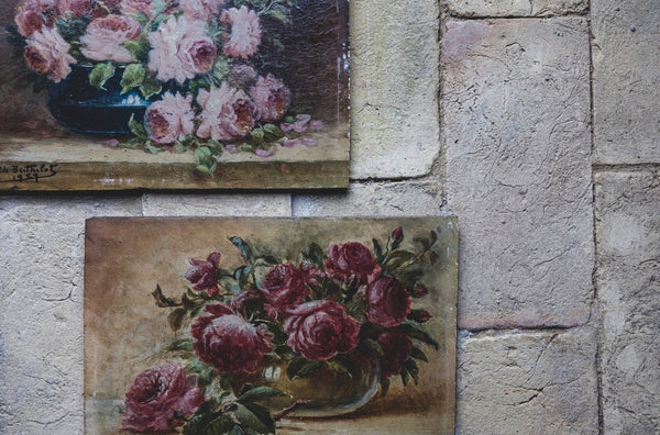 Floral Oil on Board 1929