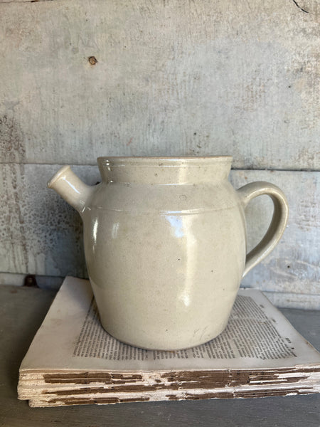 Antique Simple French Stoneware Gargoulette