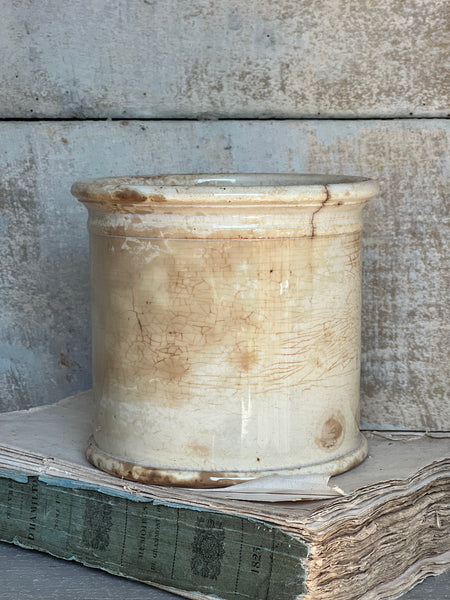 Buttery Antique Apothecary Jar