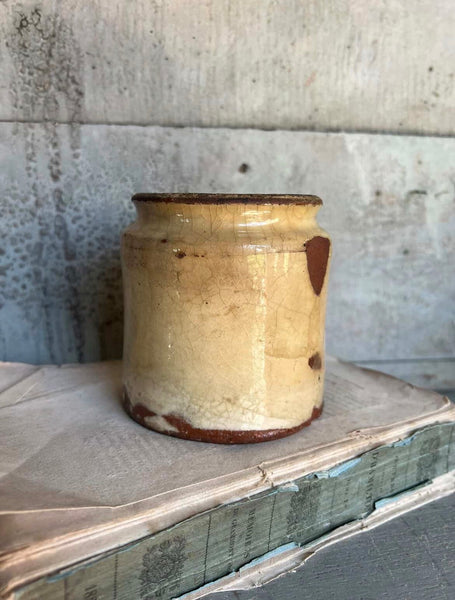 Antique Rustic Confiture Pot