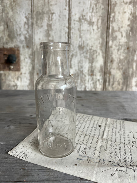Vintage Glass Branded Bottle