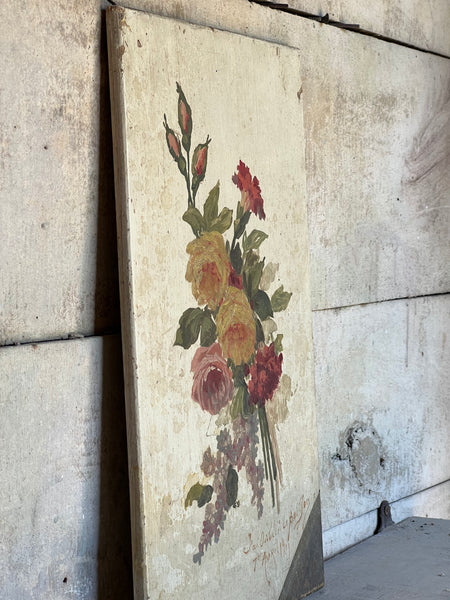 French Floral Oil Painting