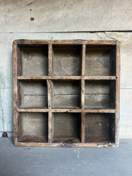 Vintage Wooden Cubby