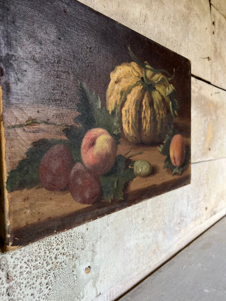 Pumpkin & Fruit Oil Painting on Canvas