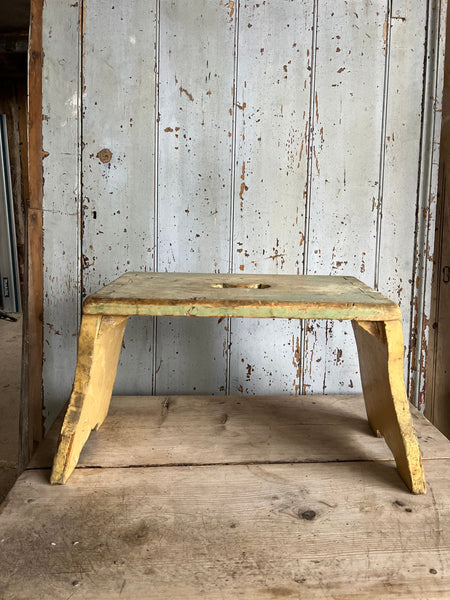 Large Vintage French Stool