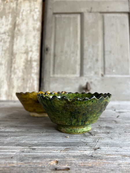 Glazed Vintage Pottery Bowls