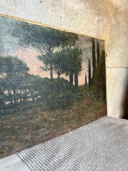 Landscape Tree Oil on Board