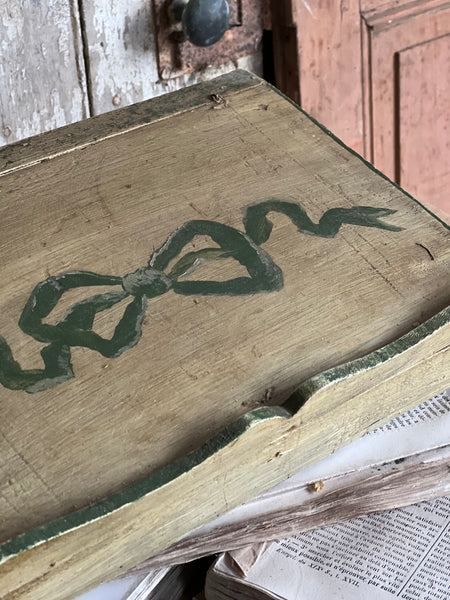 Beautiful French Painted Vintage Document Box