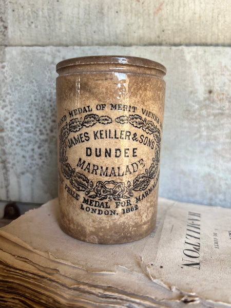 Vintage James Keiller Marmalade Jar