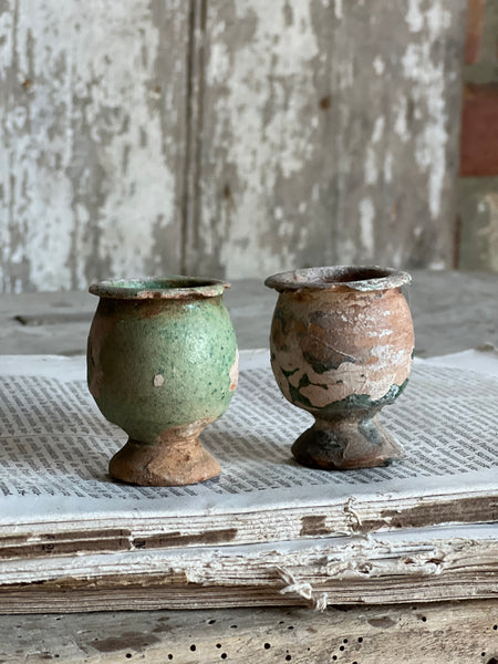 Tiny Antique Pots