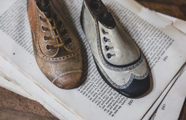 Vintage French Hand Painted Shoe-last