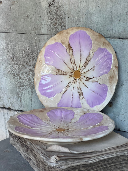 Sweet Floral Buttery Vintage French Plates