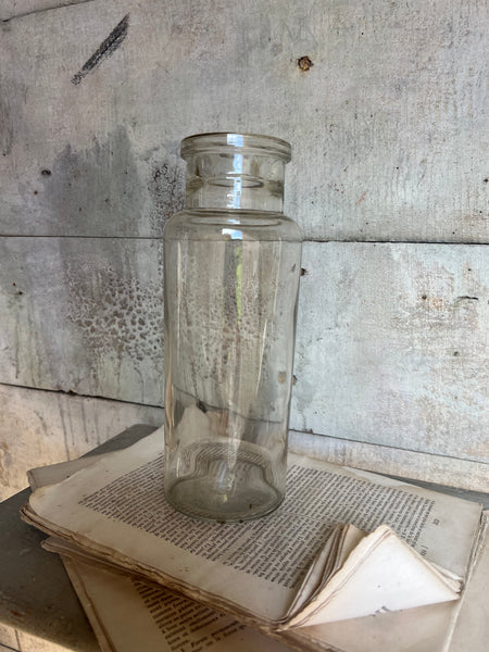 French Vintage Glass Preserves Jar