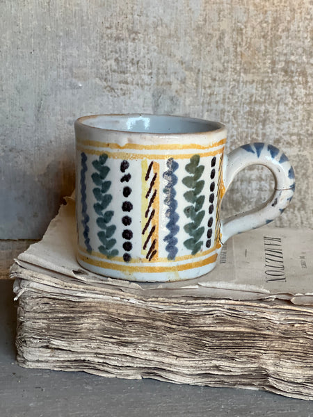 Vintage French Handcrafted Mug