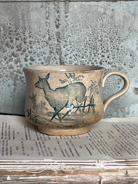 Beautiful Crazed Buttery Cup