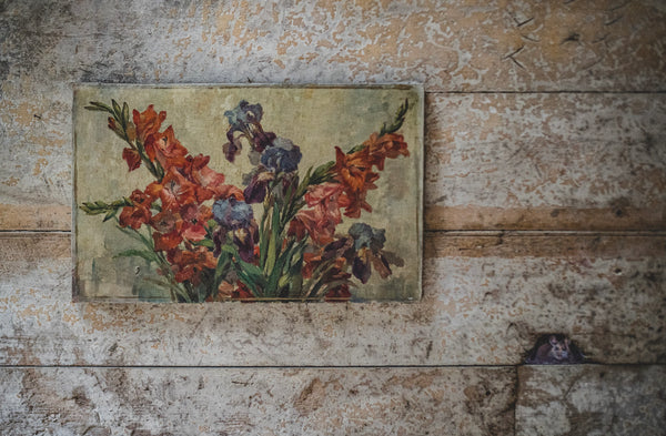 Antique Floral on Canvas