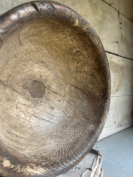 Large Antique Wooden French Cheese Faiselle