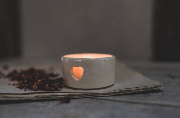 Artisan Hand Made Heart Tea Light Holders