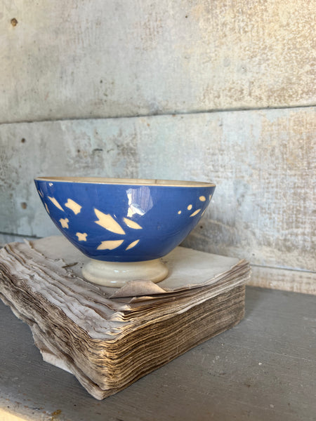 Rustic Blue Cafe au Lait bowl