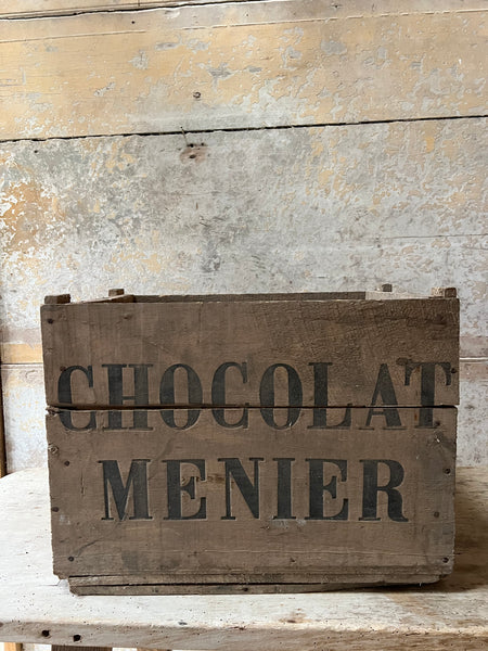 Vintage Chocolat Menier Crate Box