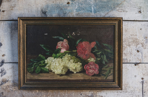 French Vintage Framed Floral