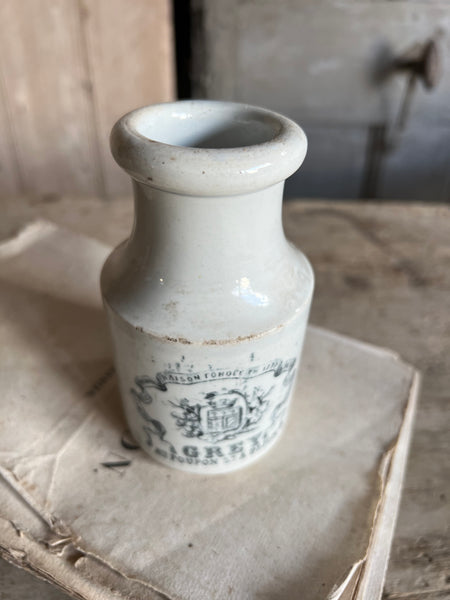 Small Creil et Montereau French Mustard Jar