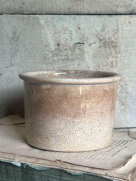 Small Buttery Antique Confiture Pot