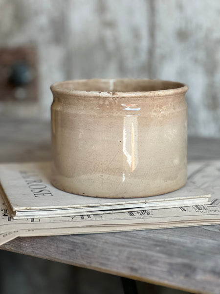 Chunky Buttery Creil Et Montereau Antique Confiture Pot