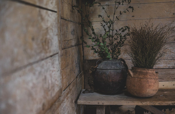 Large Antique French Pots
