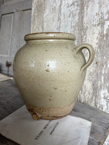 Large Handled French Confit Jar