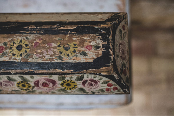 Antique 18C French Painted Wooden Box