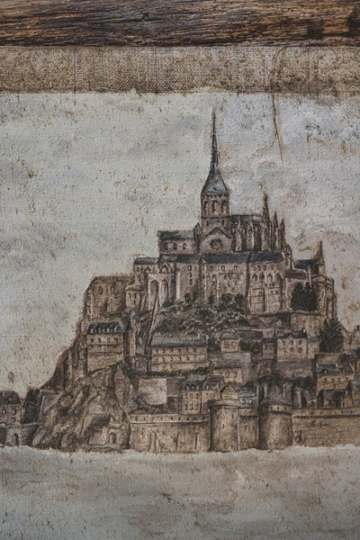 Huge Mont Saint Michel Painting